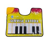 Funny Piano Mat - Piano Toilet Mat | Musical Toilet Mat 59x48 Cm, Musical Keyboard Toilet Mat with Funny Fingers, Bathroom Mat with Sound of P