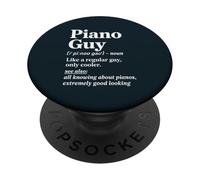 Funny Piano Tuner Humor Piano Guy PopSockets Adhesive PopGrip