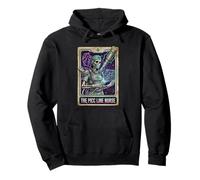 Funny PICC Line Nurse Skeleton Tarot Card Pullover Hoodie
