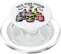funny pick your poison apple halloween gothic princess humor PopSockets PopGrip for MagSafe
