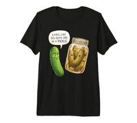 Funny Pickle Cartoon Premium T-Shirt