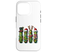 Funny Pickle Christmas Loves Pickles Xmas Men Women Kids Case for iPhone 16 Pro