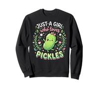 Funny Pickle Costume, Just a Girl who Loves Pickles Sweatshirt