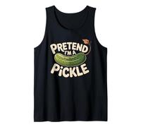 Funny Pickle Halloween Pretend I'm A Pickle Halloween Humor Tank Top