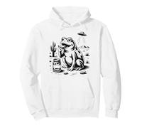 Funny Pickle Western Frog In Desert Eating Pickles Pullover Hoodie