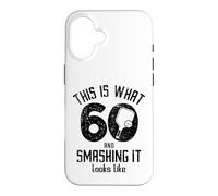 Funny Pickleball 60th Birthday 60 Years Old Love Pickleball Case for iPhone 16