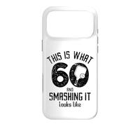 Funny Pickleball 60th Birthday 60 Years Old Love Pickleball Case for iPhone 17 Pro Max