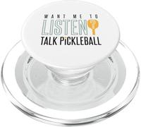 Funny Pickleball Always Talking About Pickleball PopSockets PopGrip for MagSafe