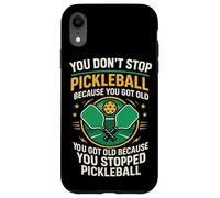 Funny Pickleball Grandma Grandpa Paddle You Don't Stop Case for iPhone XR