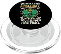 Funny Pickleball Grandma Grandpa Paddle You Don't Stop PopSockets PopGrip for MagSafe