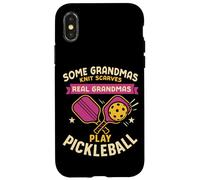 Funny Pickleball Grandma Paddle Some Grandmas Knit Scarves Case for iPhone X/XS