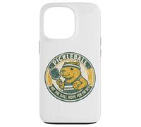 Funny Pickleball Hit the Ball Hope For the Best Capybara Case for iPhone 13 Pro