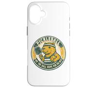 Funny Pickleball Hit the Ball Hope For the Best Capybara Case for iPhone 16 Plus