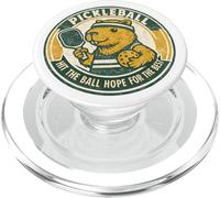 Funny Pickleball Hit the Ball Hope For the Best Capybara PopSockets PopGrip for MagSafe