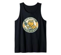 Funny Pickleball Hit The Ball Hope for The Best Capybara Tank Top
