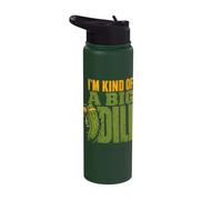 Funny Pickleball I´m Kind of A Big Dill Pun Stainless Steel Insulated Water Bottle
