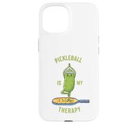 Funny Pickleball Is My Therapy Paddle Tee Case for iPhone 15