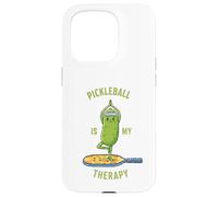 Funny Pickleball Is My Therapy Paddle Tee Case for iPhone 15 Pro