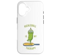 Funny Pickleball Is My Therapy Paddle Tee Case for iPhone 16