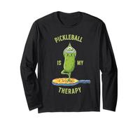 Funny Pickleball is My Therapy Paddle Tee Long Sleeve T-Shirt