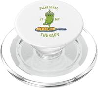 Funny Pickleball Is My Therapy Paddle Tee PopSockets PopGrip for MagSafe