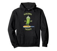 Funny Pickleball Is My Therapy Paddle Tee Pullover Hoodie
