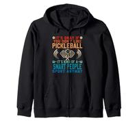 Funny Pickleball: It’s Kind Of A Smart People Sport Zip Hoodie