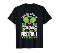 Funny Pickleball Paddle I Don't Have Neither The Time Nor T-Shirt