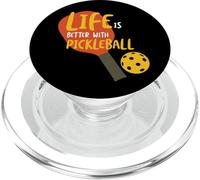 Funny Pickleball Phrase Life is Better With Pickleball PopSockets PopGrip for MagSafe