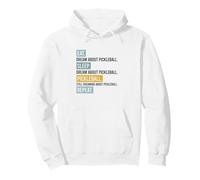 Funny Pickleball Quote Eat Sleep Pickleball Repeat Pullover Hoodie