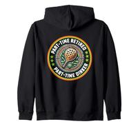 Funny Pickleball Retired, Old Pickleball Players Zip Hoodie