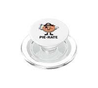 Funny Pie-Rate Pun Pirate Pie Food Lover Design PopSockets PopGrip for MagSafe