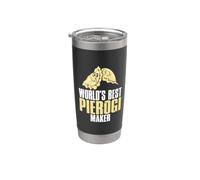 Funny Pierogi Maker Polish Dumpling Chef Stainless Steel Insulated Tumbler