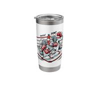 Funny Pigeon Boxing Match Knockout Bird Fighters Stainless Steel Insulated Tumbler