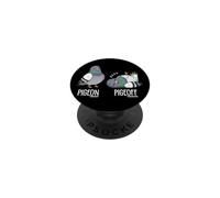 Funny Pigeon Pigeoff Humor Design for Bird Lovers PopSockets Adhesive PopGrip