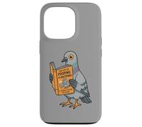 Funny Pigeon Reading Book Bird Joke Humor Case for iPhone 13 Pro