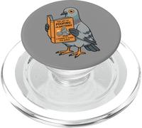 Funny Pigeon Reading Book Bird Joke Humor PopSockets PopGrip for MagSafe