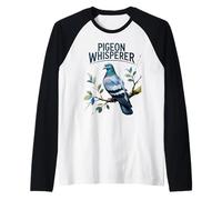 Funny Pigeon Whisperer for Brid Breeders Owners fanciers Men Raglan Baseball Tee