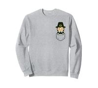 Funny Pilgrim Pocket Pal Cute Thanksgiving Holiday Sweatshirt