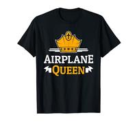 Funny Pilot Airplane Airport Airplane Queen Aviation Woman T-Shirt