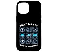 Funny Pilot Aviation Airline Pilot Case for iPhone 15