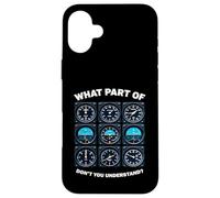 Funny Pilot Aviation Airline Pilot Case for iPhone 16 Plus