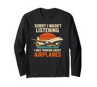 Funny Pilot Aviation Airplane Pilots Joke Quote Long Sleeve T-Shirt