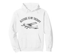 Funny Pilot Aviation Quote Altitude Is My Therapy Pullover Hoodie