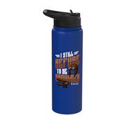 Funny Pilot I Still Refuse to Be Grounded Aviation Stainless Steel Insulated Water Bottle
