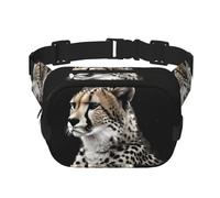 Funny Pineapple Fanny Pack for Women Men Fashion Waist Pack Adjustable Belt Bag for Workout Running Travelling Casual Waist Bag, Cheetah, One Size