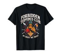 Funny Pineapple Pizza Forbidden Toppings Club Cheesy Foodie T-Shirt