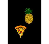 Funny Pineapple Pizza Lovers Cute Love Hawaiian Pizza 3582 Notebook: Size 8.5 x 11In 100 Pages