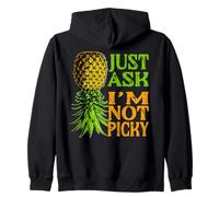 Funny Pineapple Upside Down Swinger Just Ask Im Not Picky Zip Hoodie