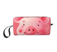 Funny Pink Face Printed Makeup Bag Simple Travel Cosmetic Bags Waterproof Cosmetic Case Toiletry Bag Organizer for Women Mom Girls